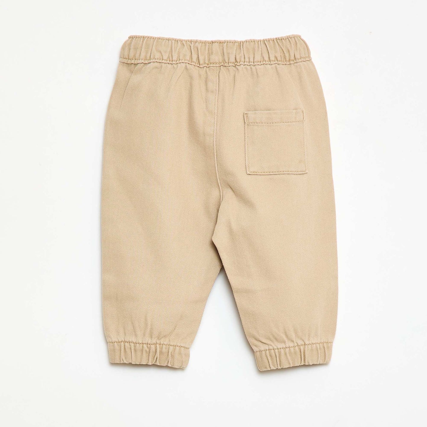Pantalon uni coupe relax fit BEIGE