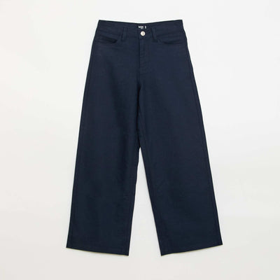 Pantalon chino wide legs BLEU