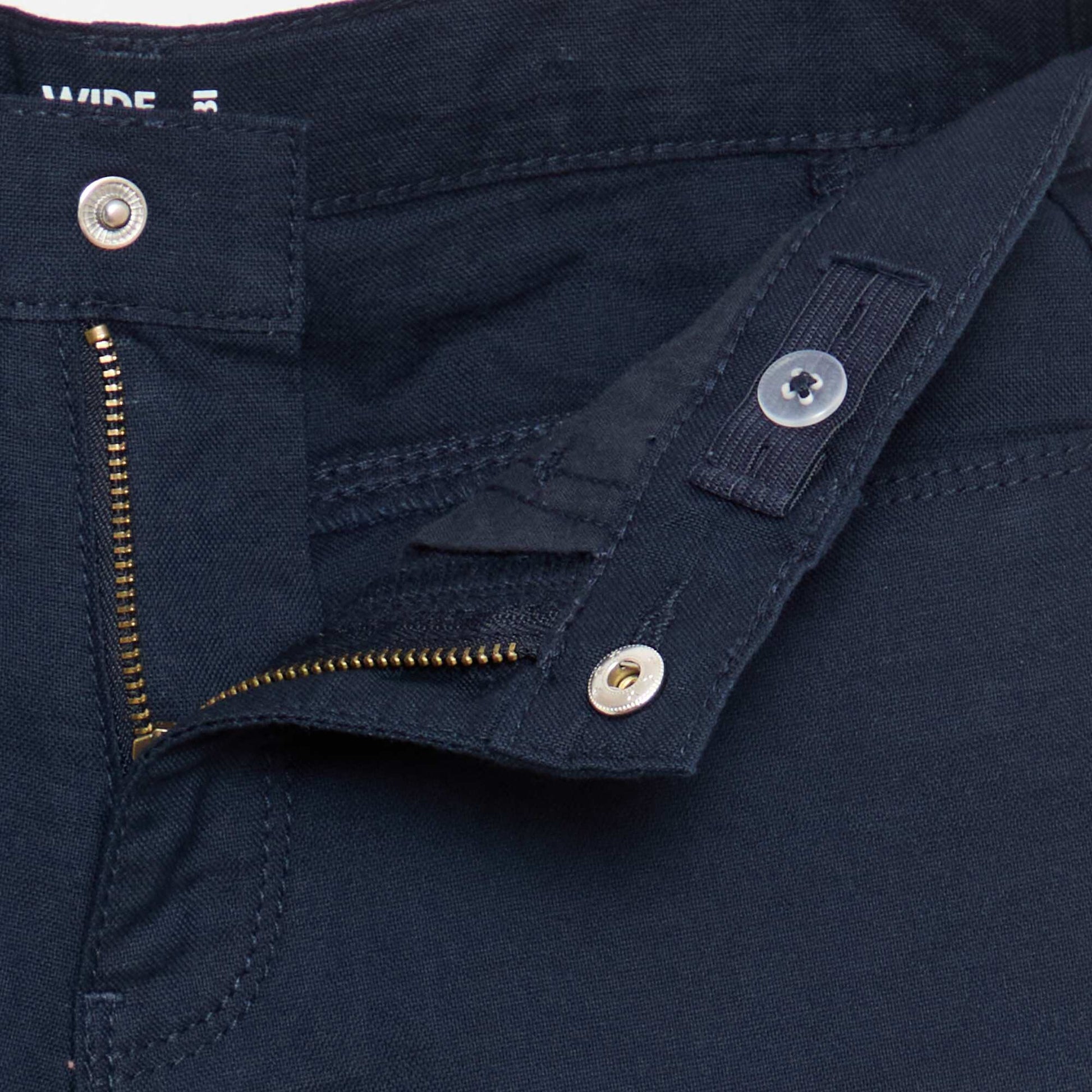 Pantalon chino wide legs BLEU