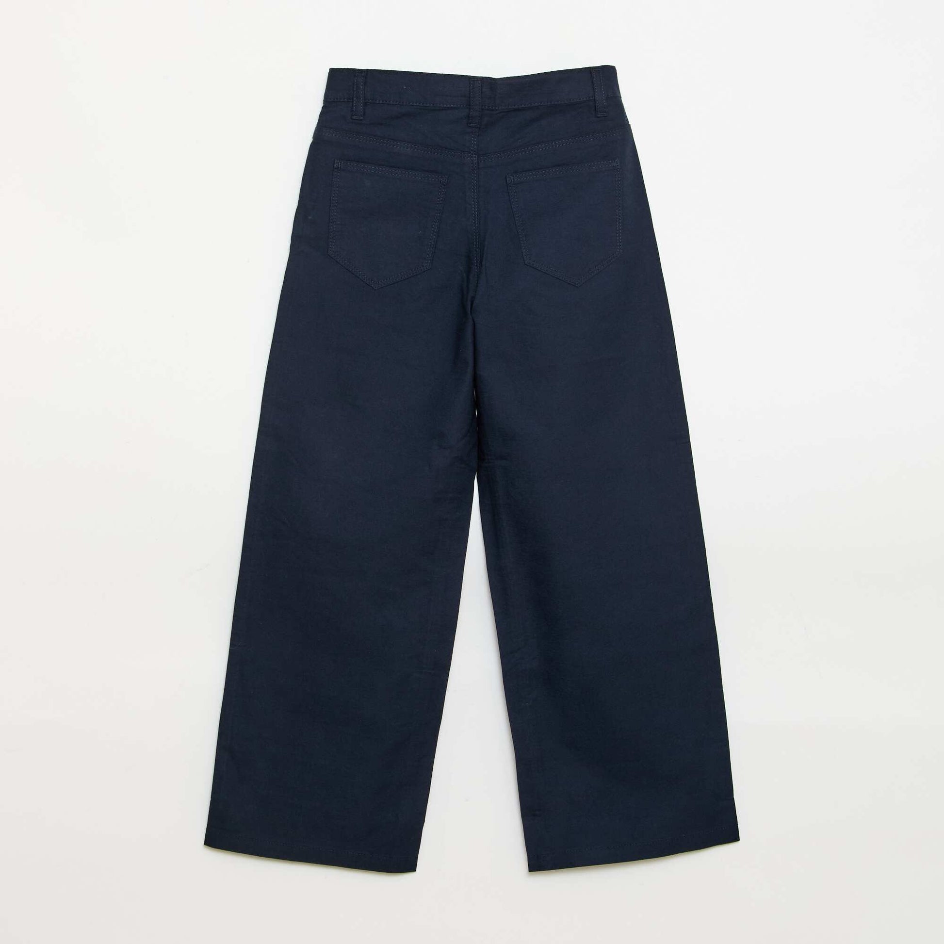 Pantalon chino wide legs BLEU
