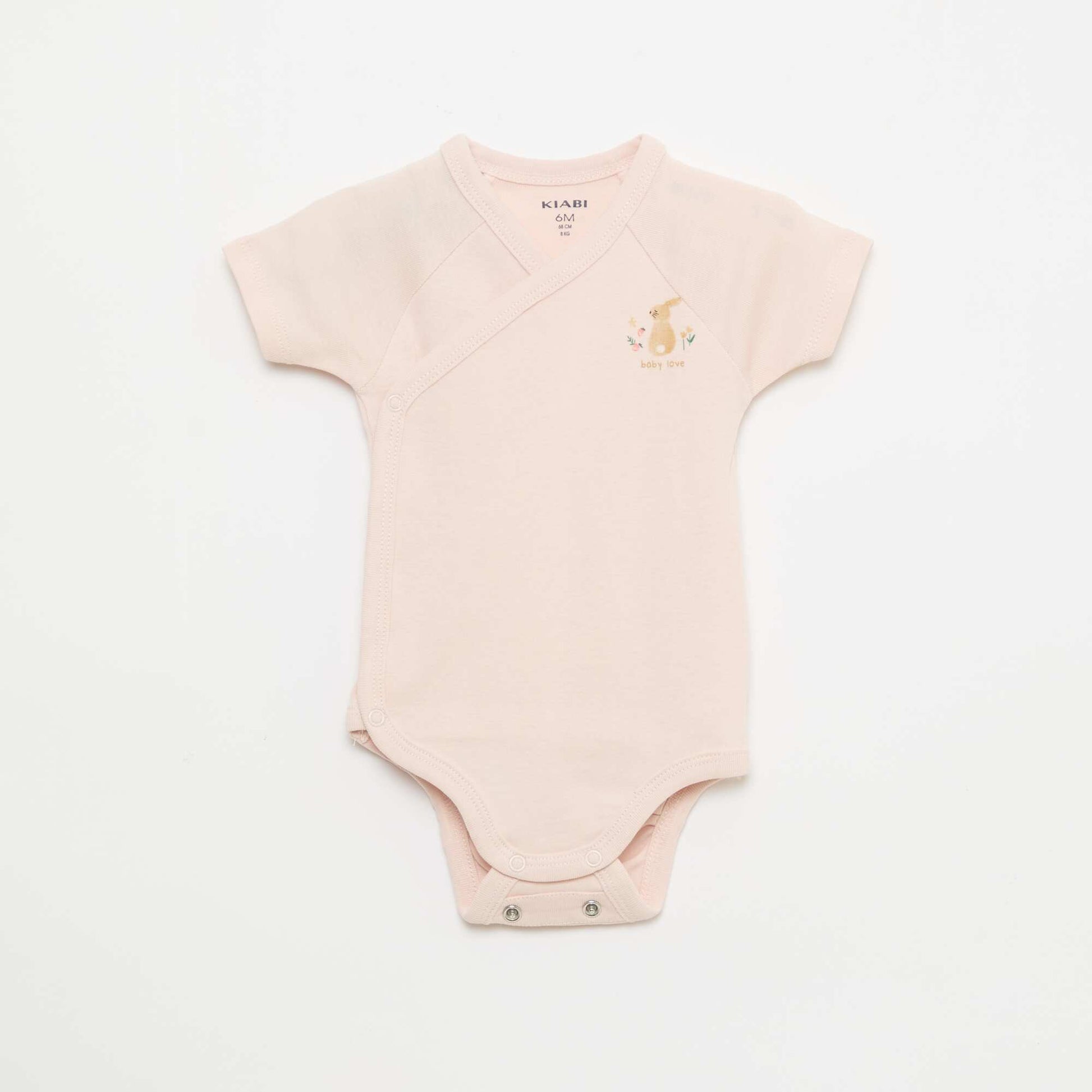 Lot de 3 bodies évolutifs à manches courtes ROSE
