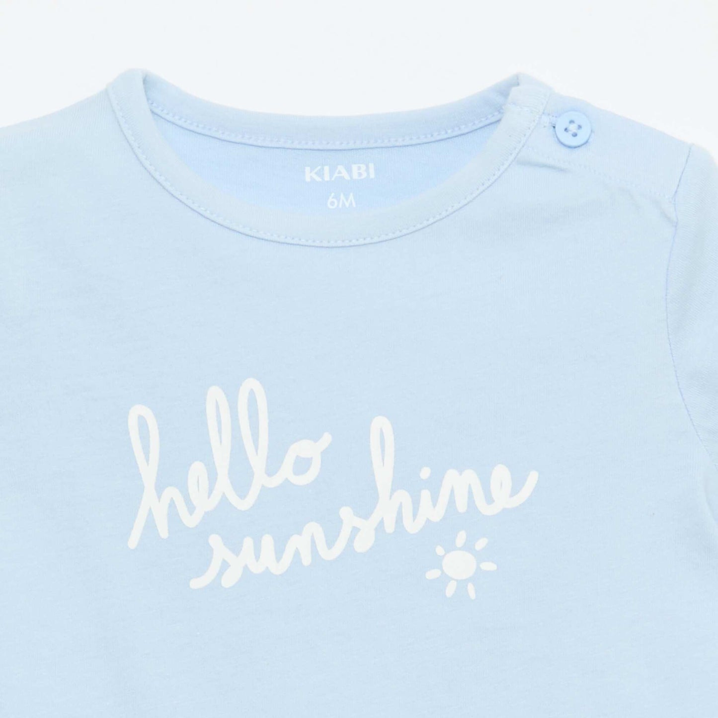 T-shirt à manches courtes imprimé BLEU