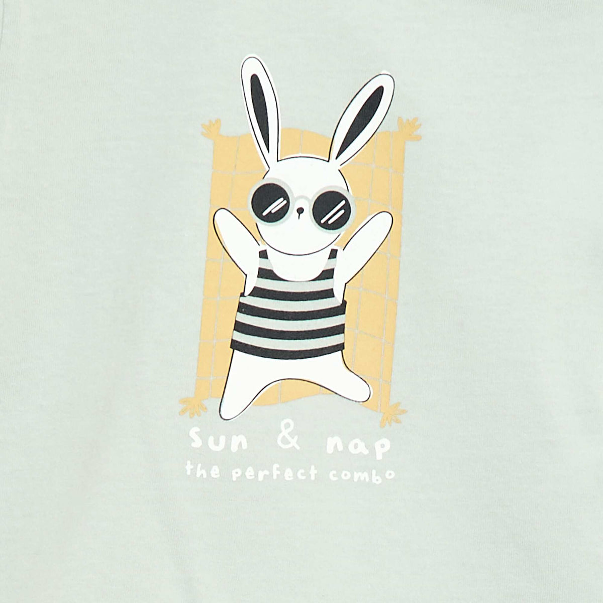T-shirt à manches courtes en jersey de coton VERT