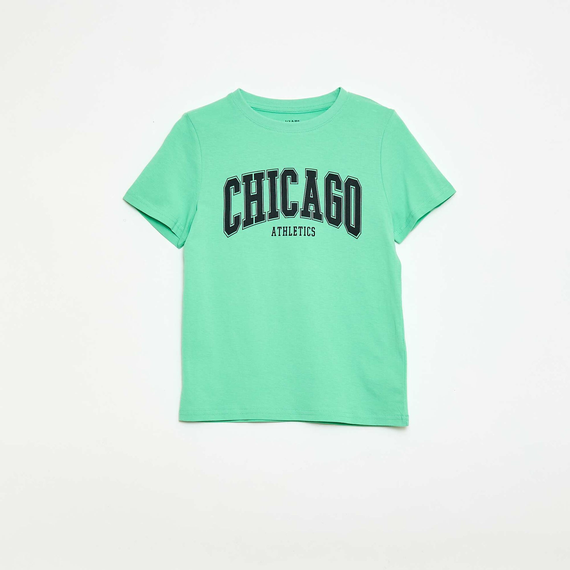 Ensemble short + T-shirt  avec imprimé poitrine VERT