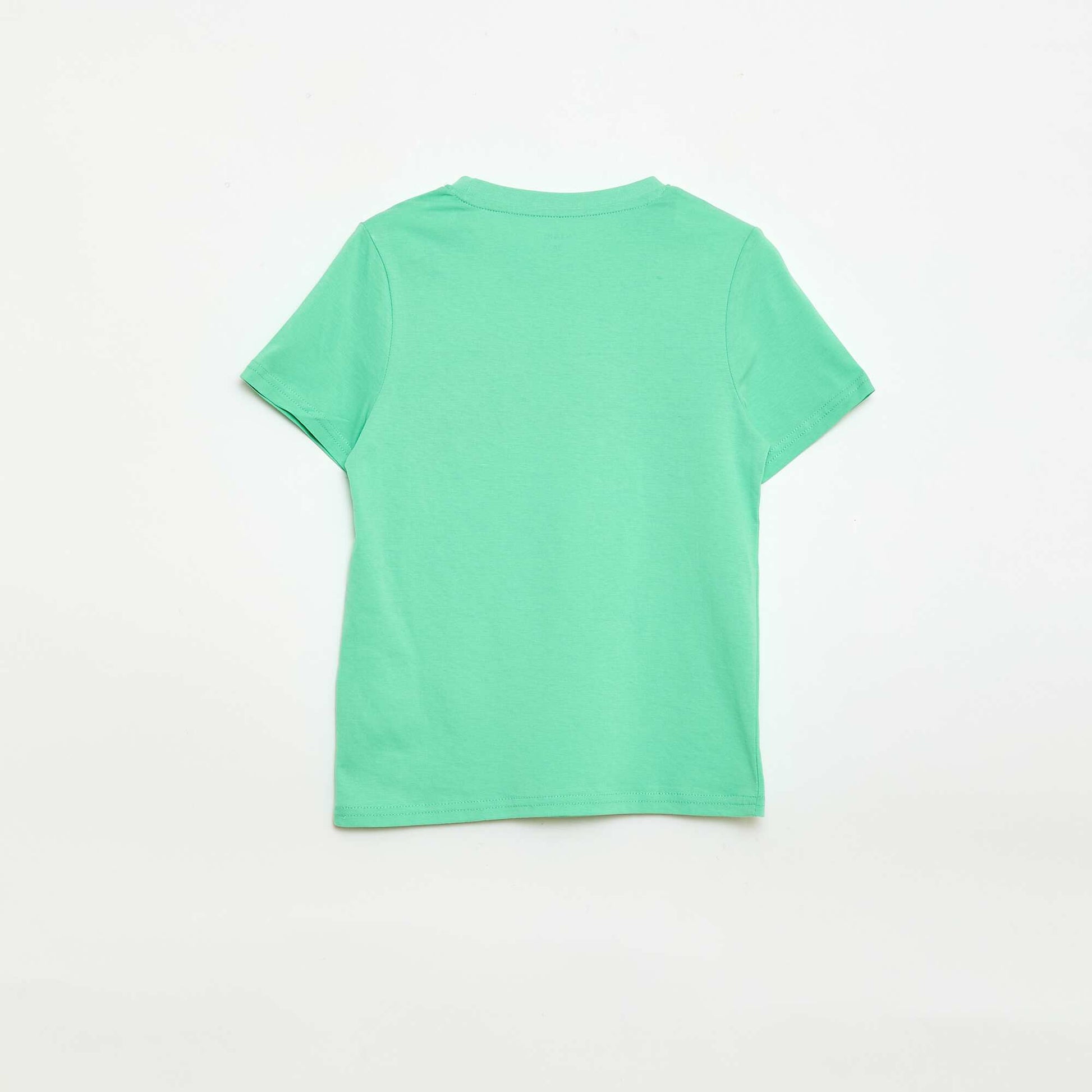 Ensemble short + T-shirt  avec imprimé poitrine VERT