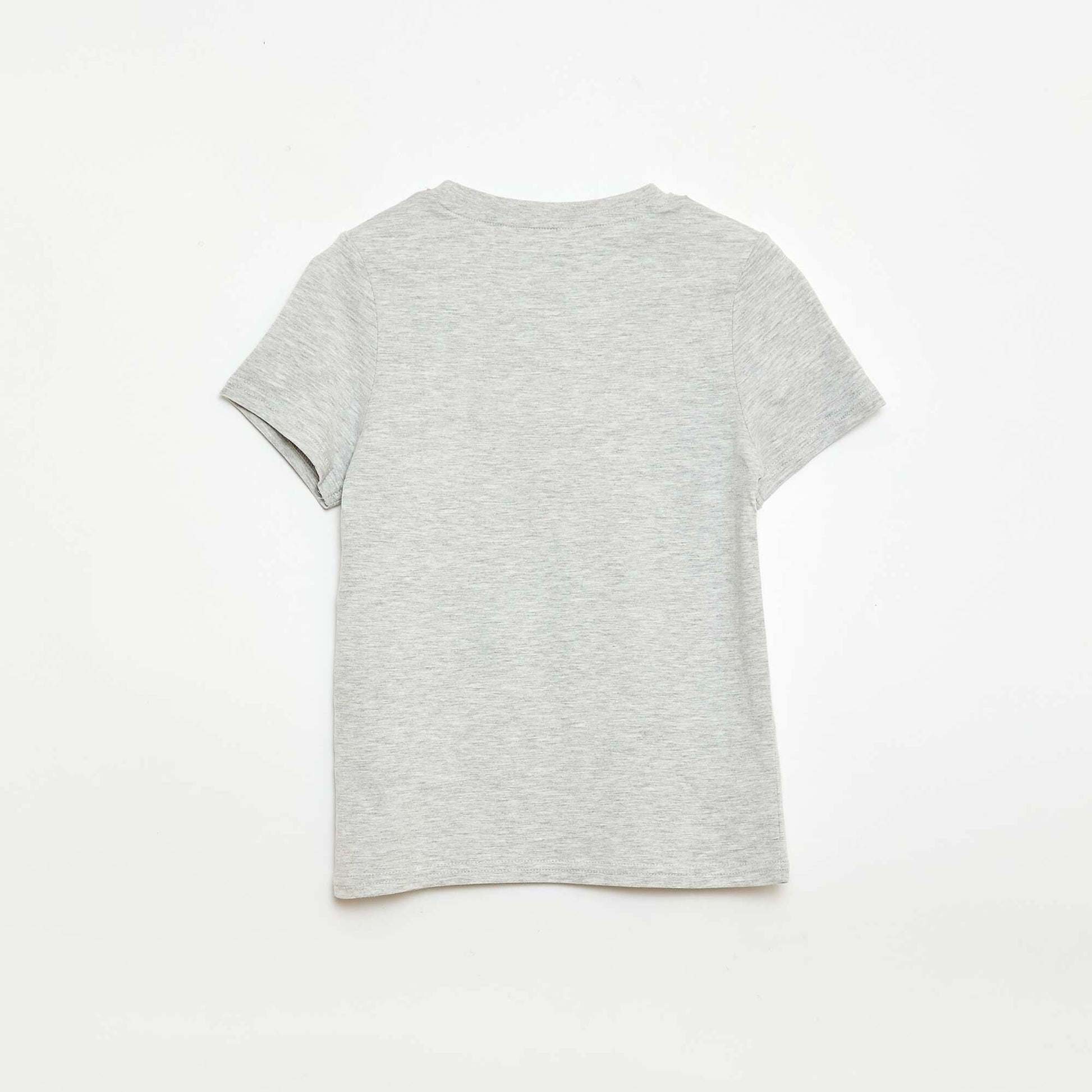 Ensemble short + T-shirt  avec imprimé poitrine GRIS