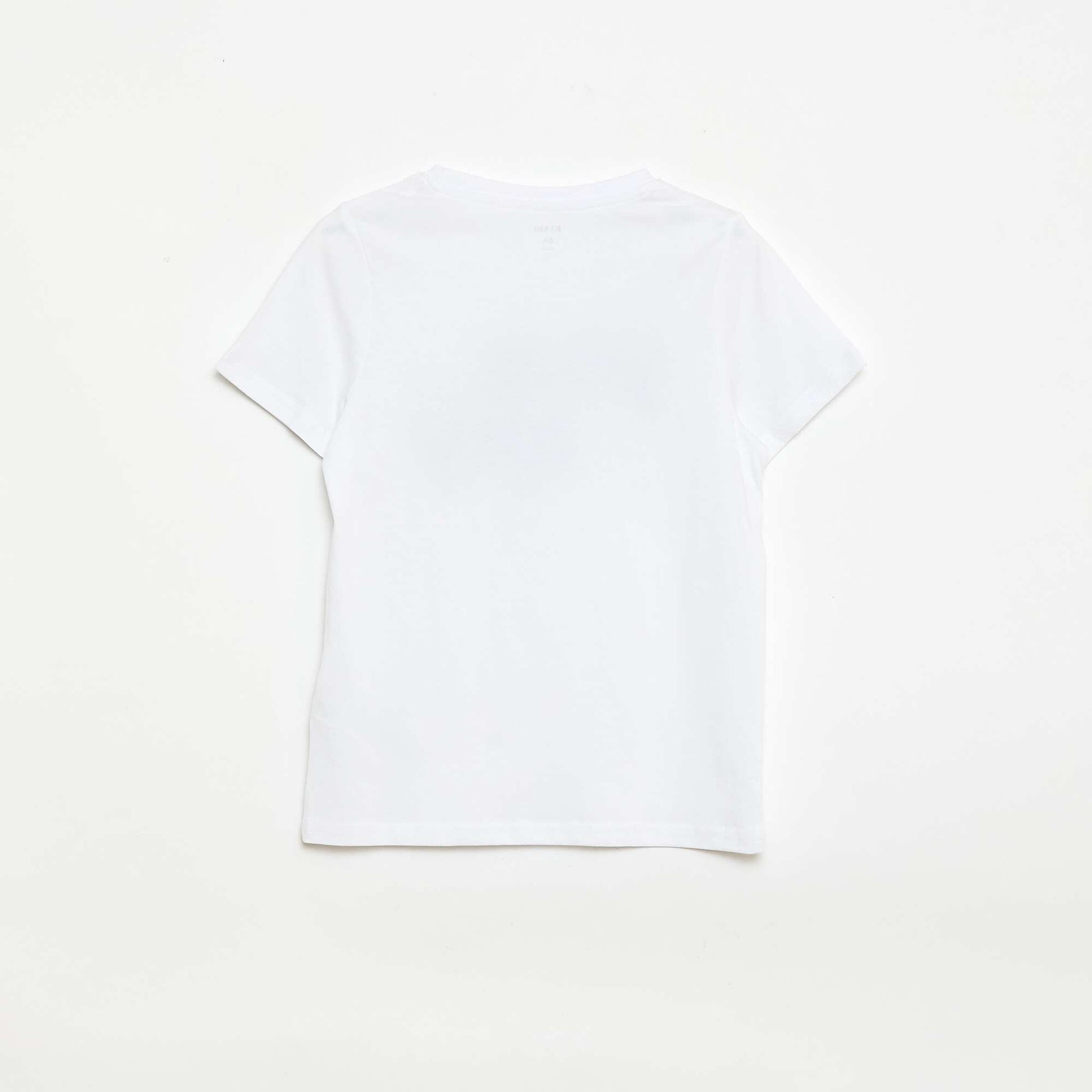 Ensemble short + T-shirt  avec imprimé poitrine BLANC