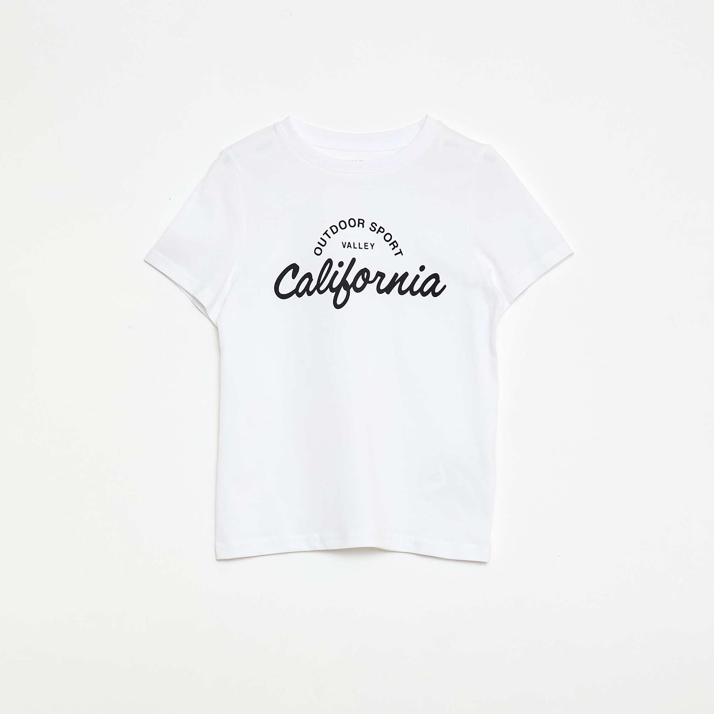 Ensemble short + T-shirt  avec imprimé poitrine BLANC