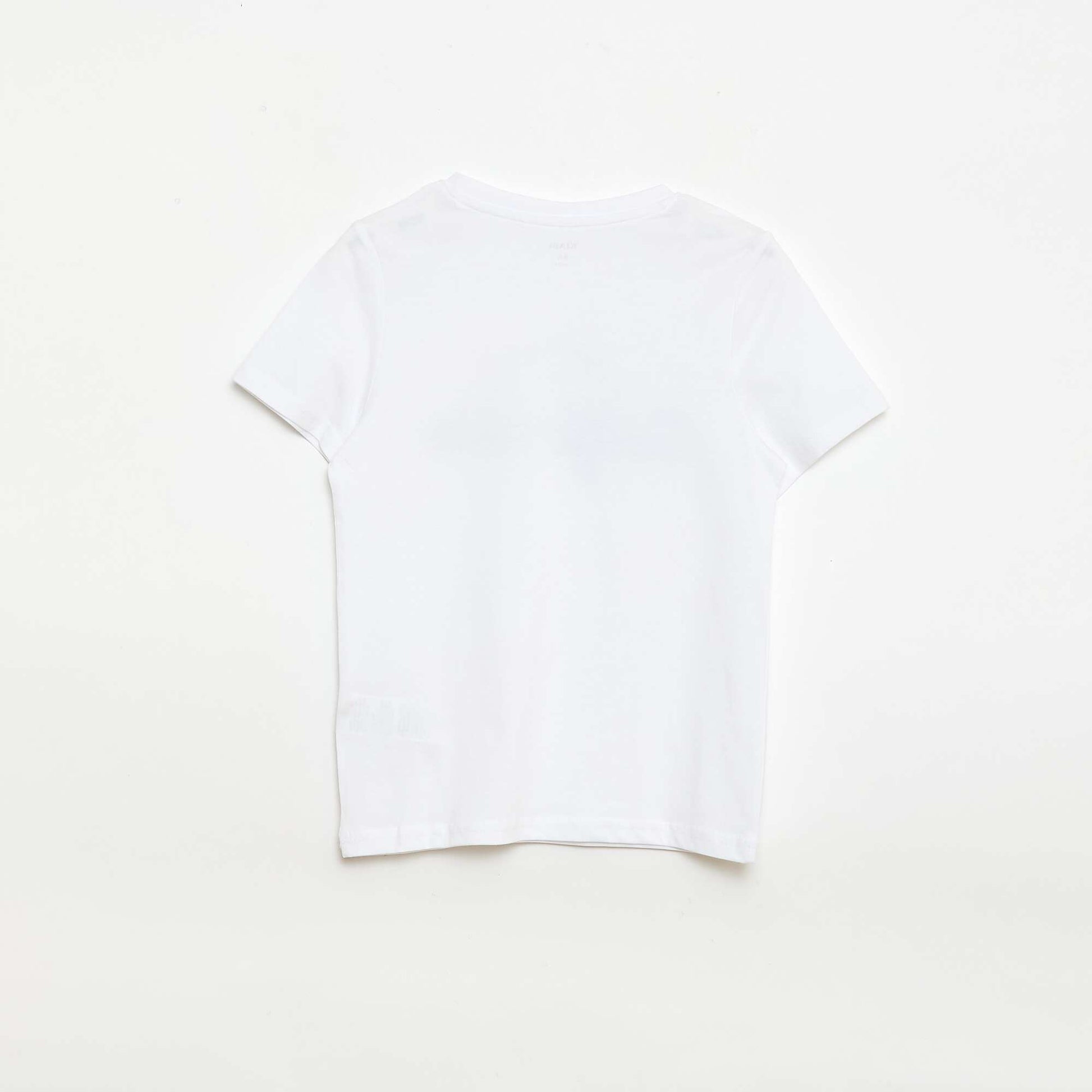 Ensemble short + T-shirt  avec imprimé poitrine BLANC