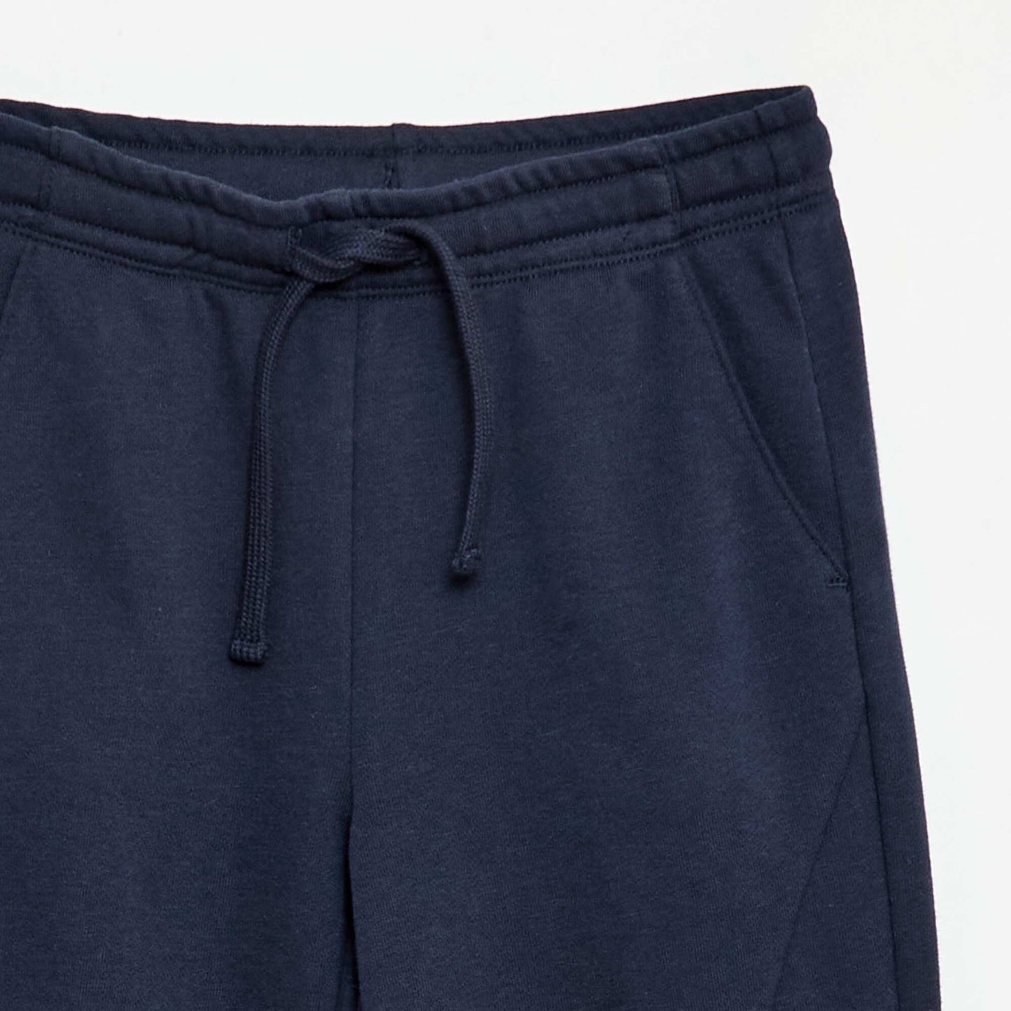 Pantalon de jogging uni avec cordons de serrage BLEU