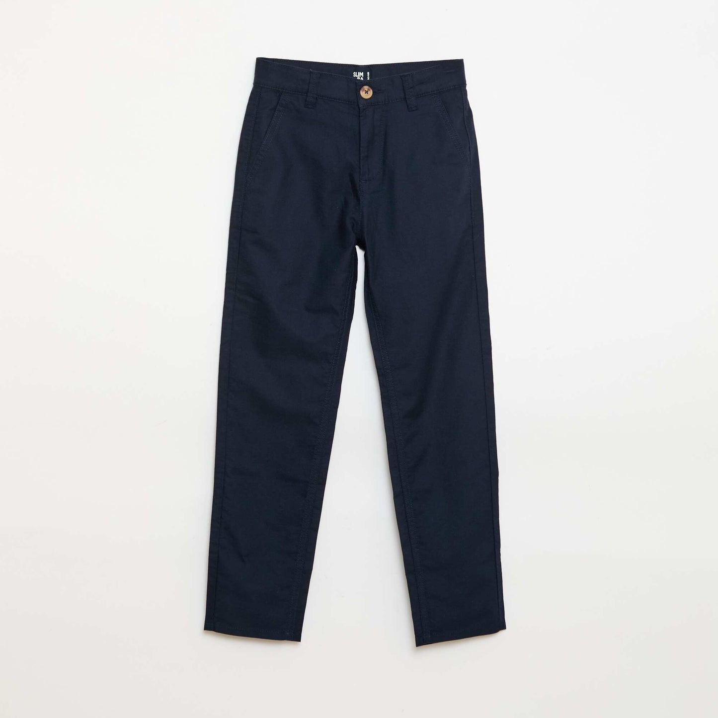 Pantalon chino slim BLEU