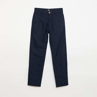 Pantalon chino slim BLEU