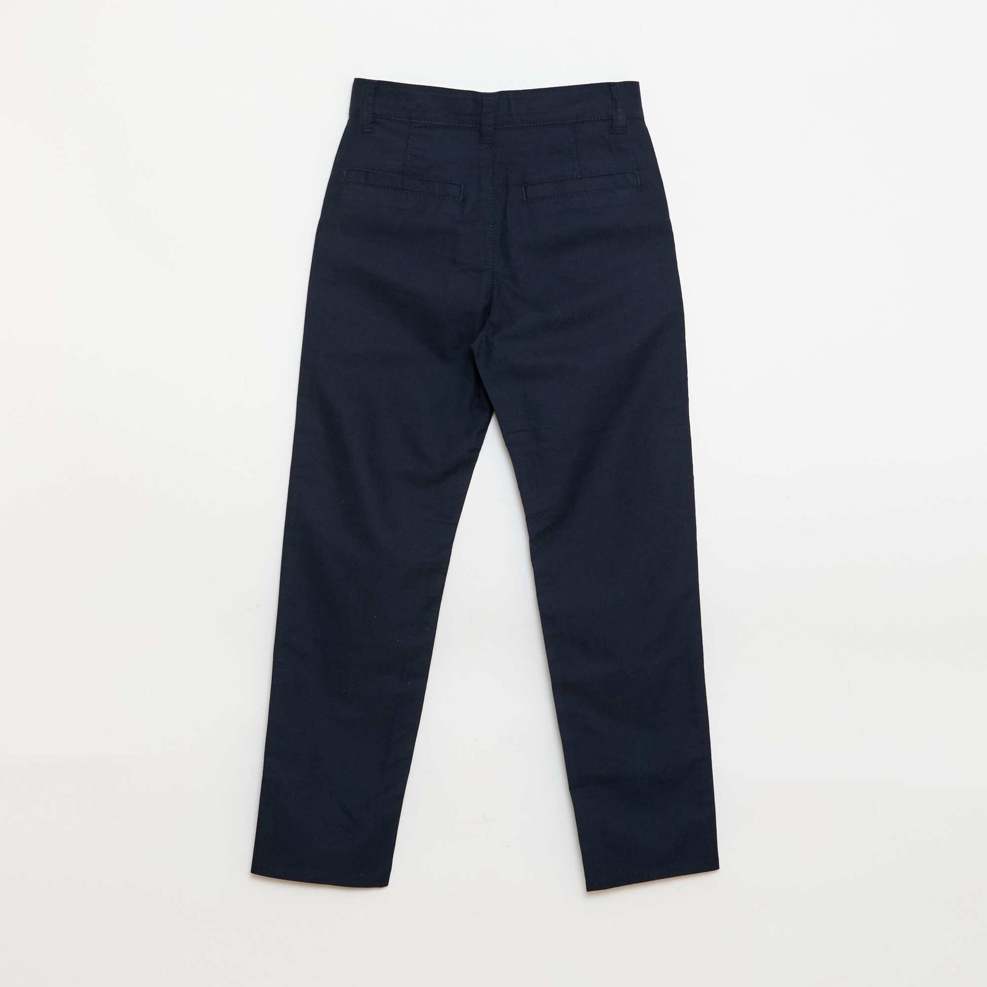 Pantalon chino slim BLEU
