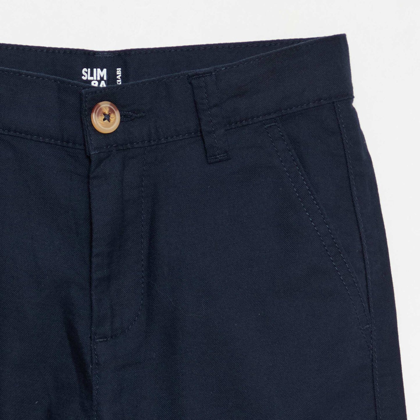 Pantalon chino slim BLEU
