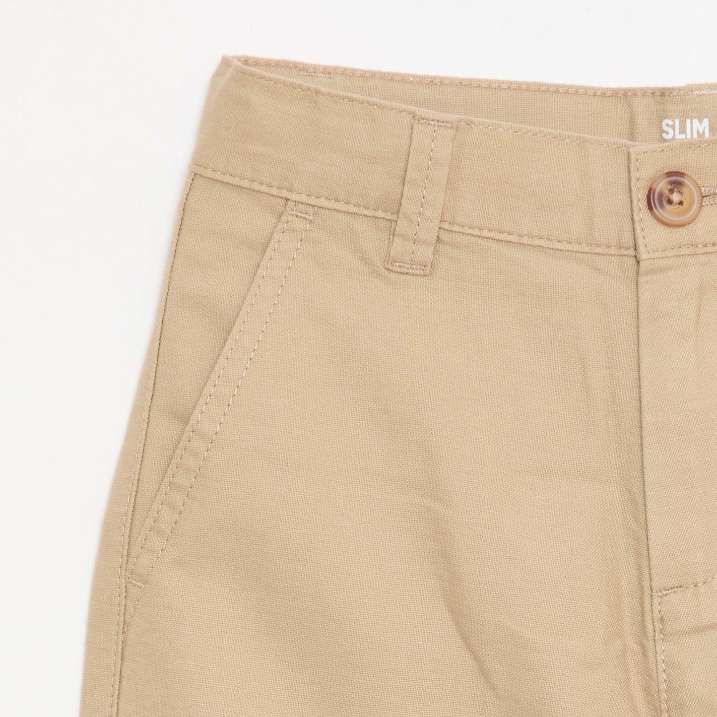 Pantalon chino slim BEIGE