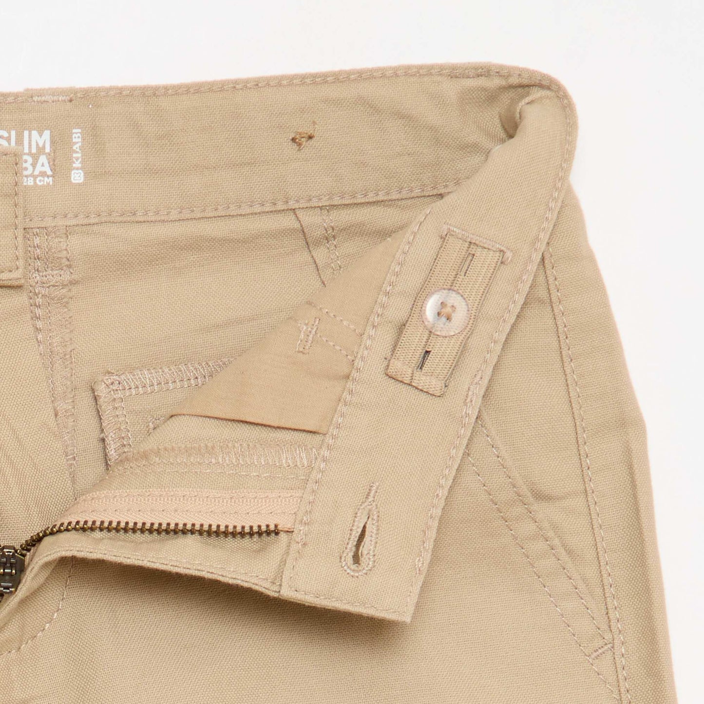 Pantalon chino slim BEIGE