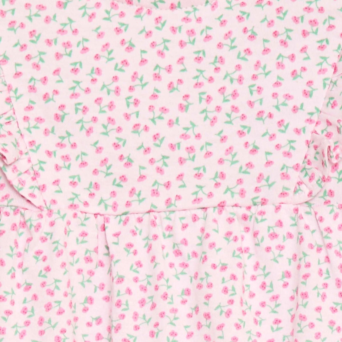 Barboteuse imprimée en jersey de coton ROSE