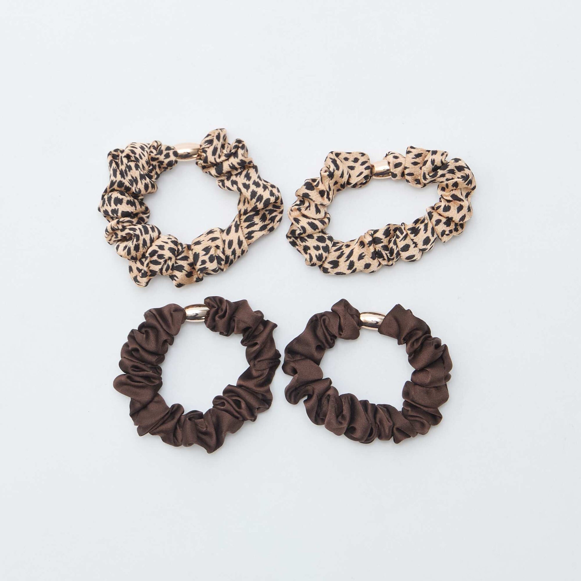 Lot de 4 chouchous MARRON