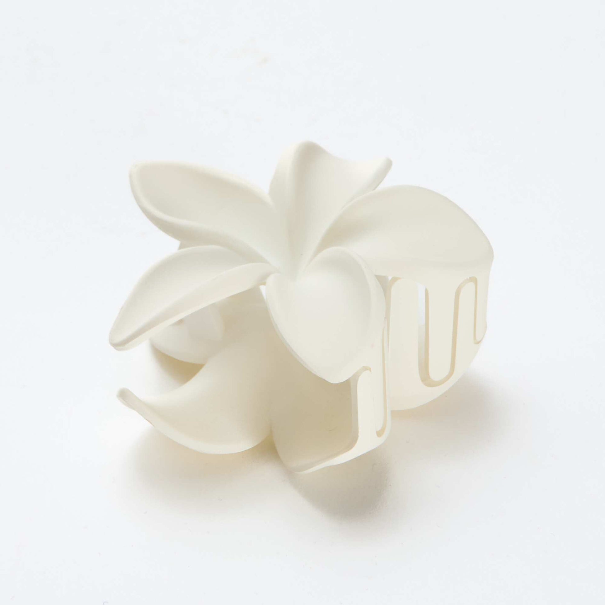 Grande pince crabe forme fleur BLANC