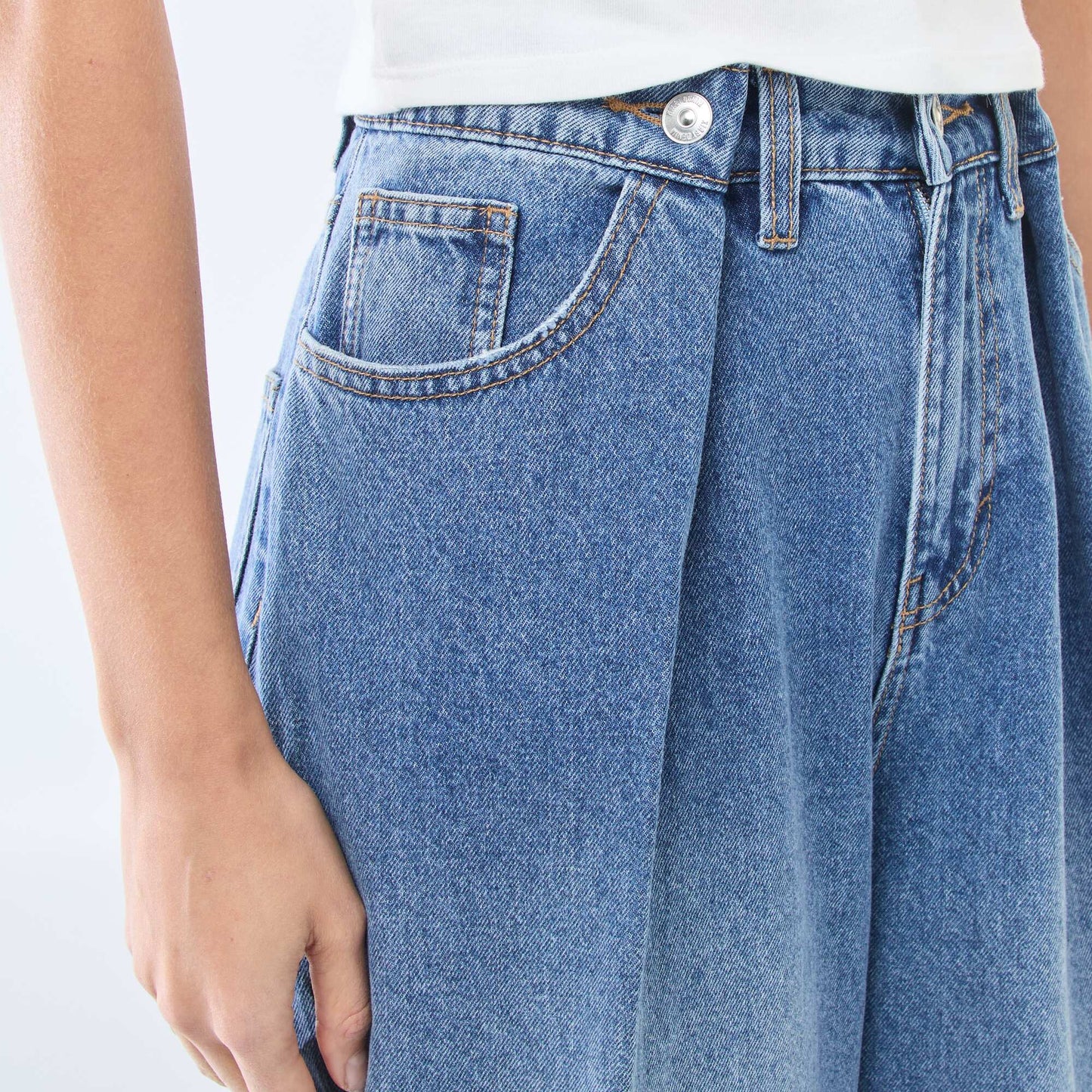 Jean wide leg taille haute DOUBLE STONE