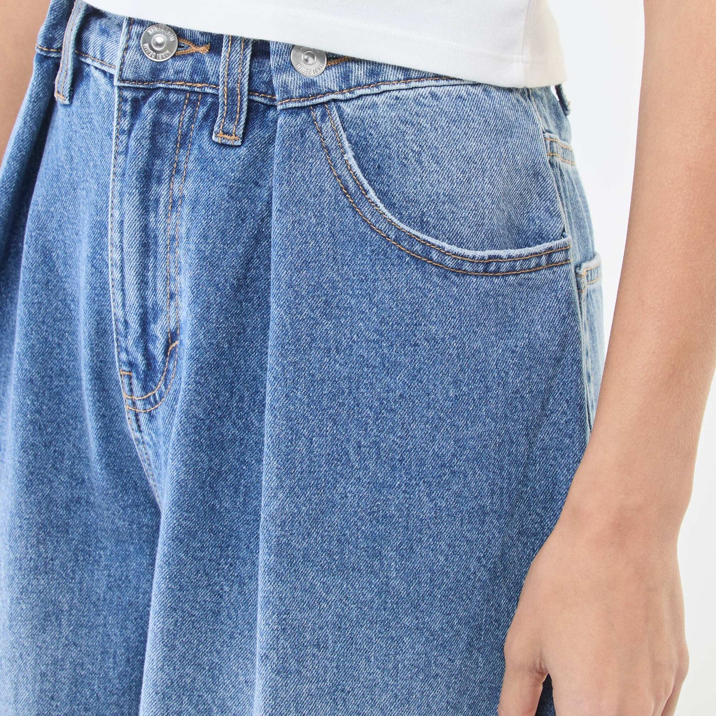 Jean wide leg taille haute DOUBLE STONE