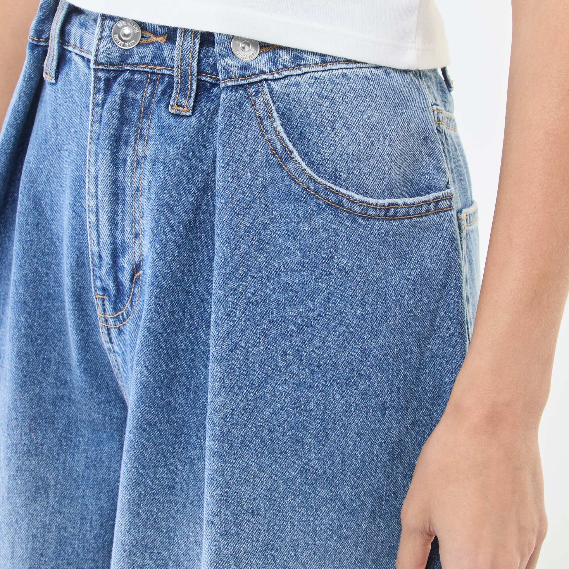 Jean wide leg taille haute DOUBLE STONE