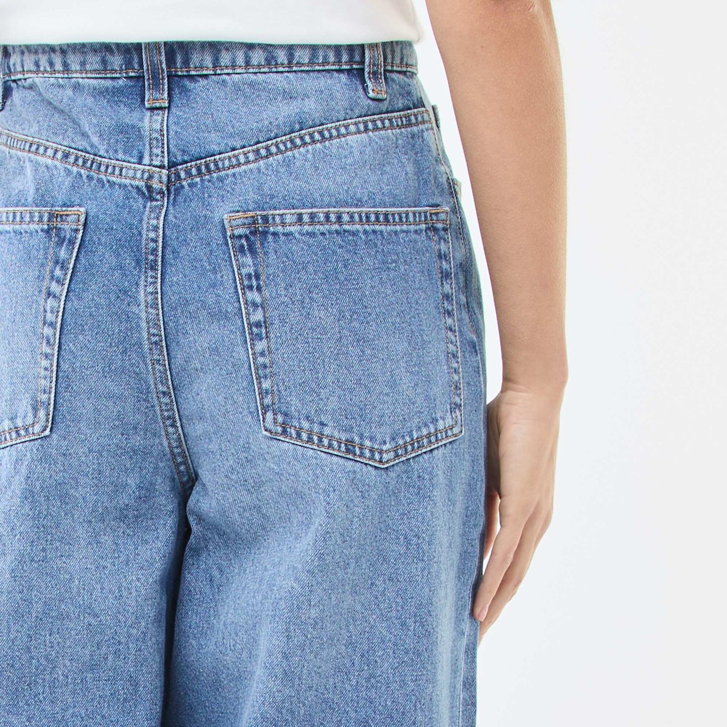 Jean wide leg taille haute DOUBLE STONE