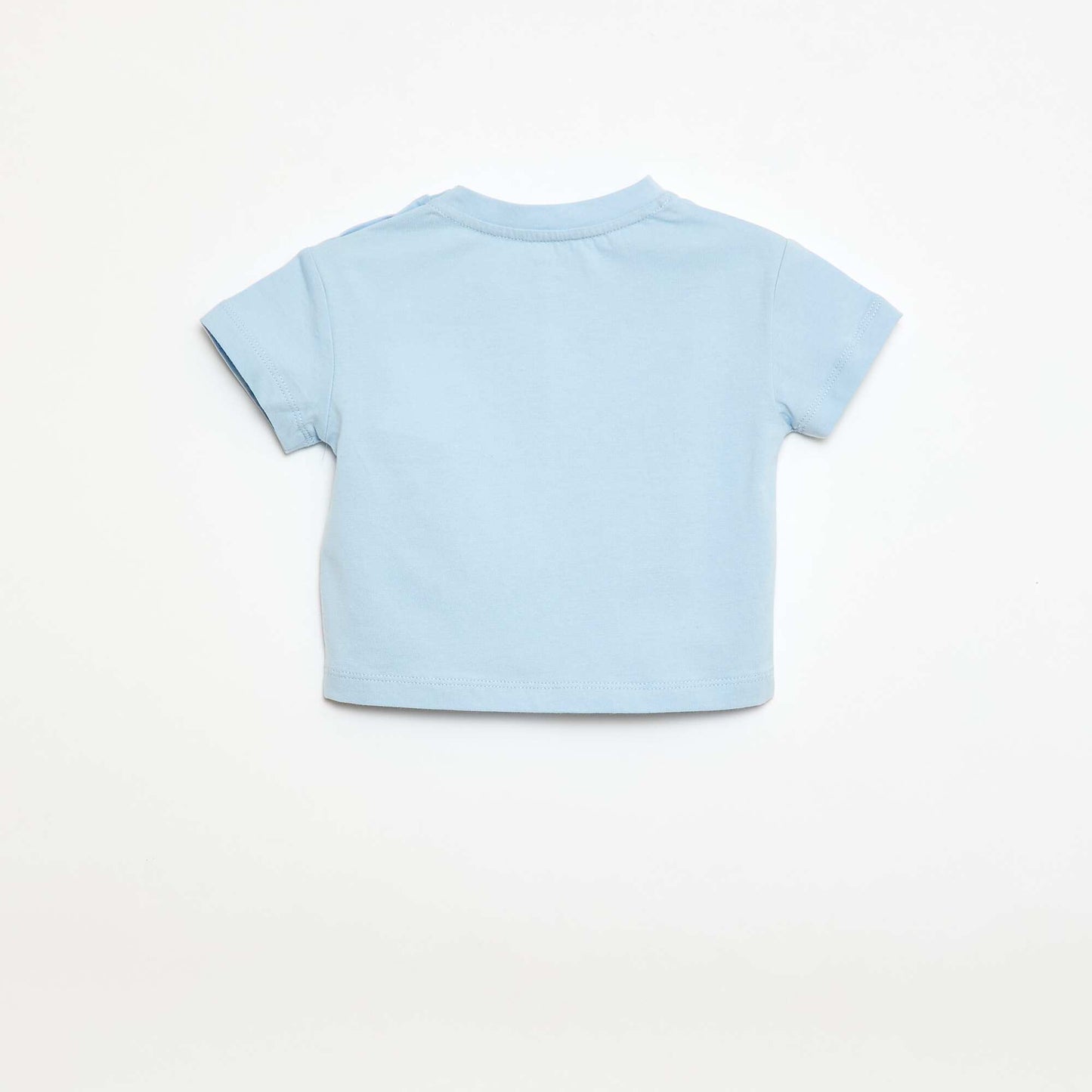 T-shirt en jersey manches courtes avec nœuds fantaisies BLEU