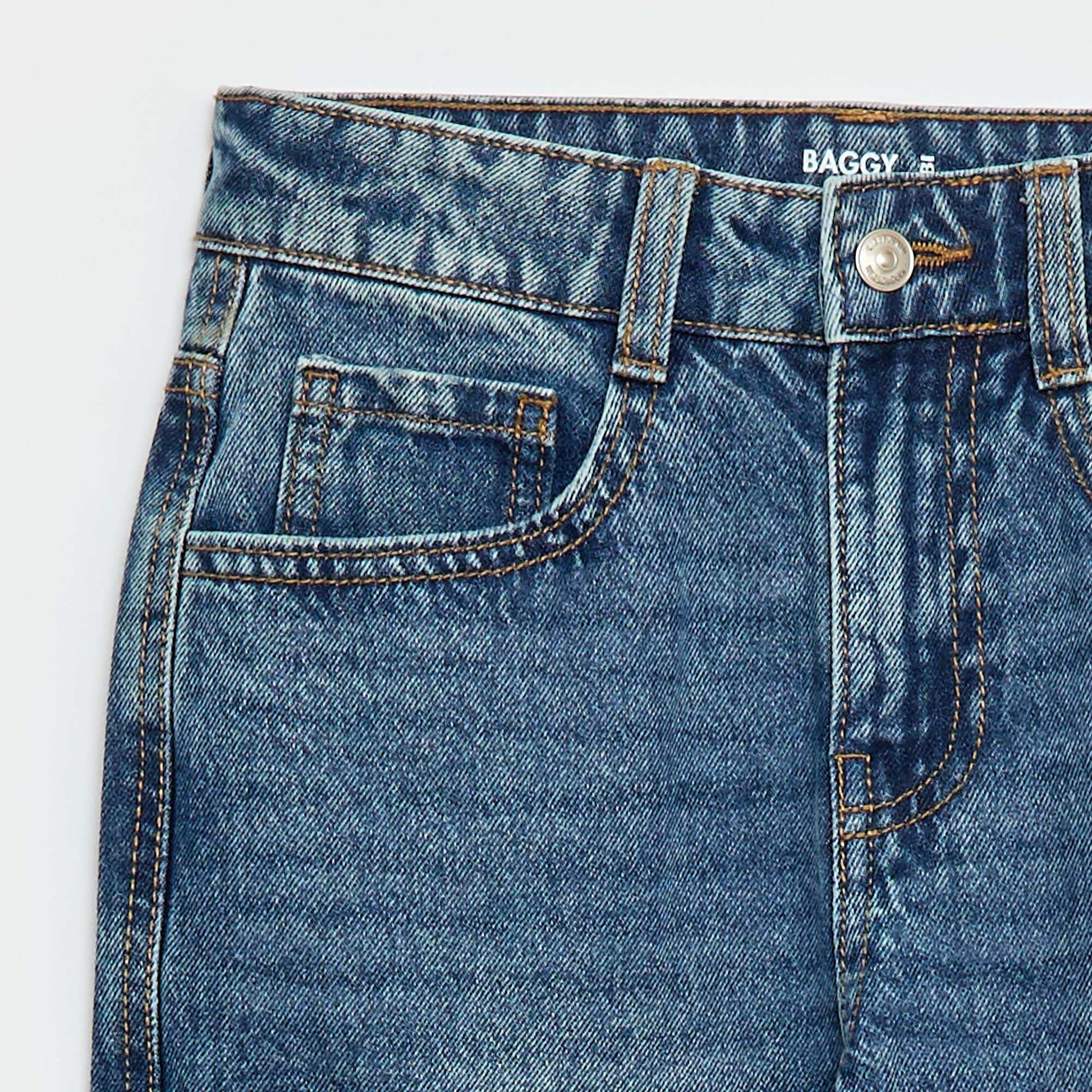 Pantalon en jean multipoches BLEU