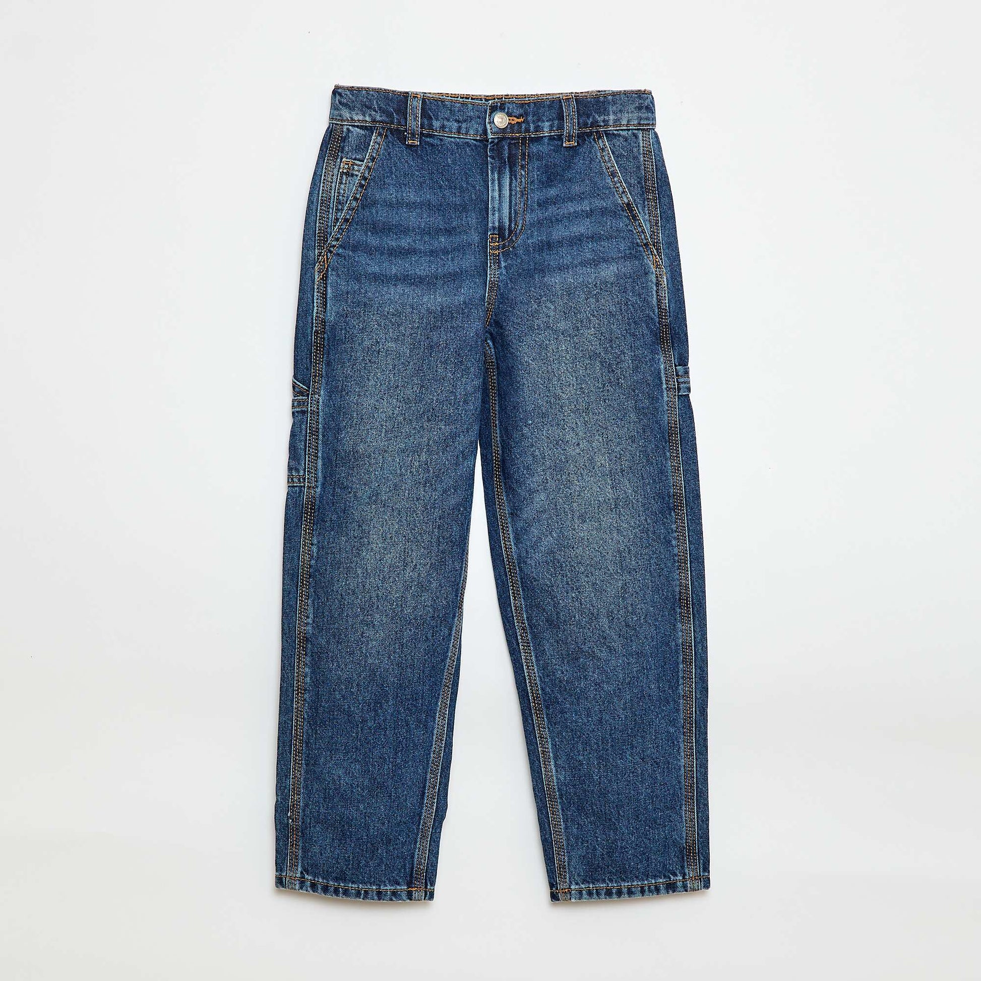 Jean loose à grandes poches BLEU