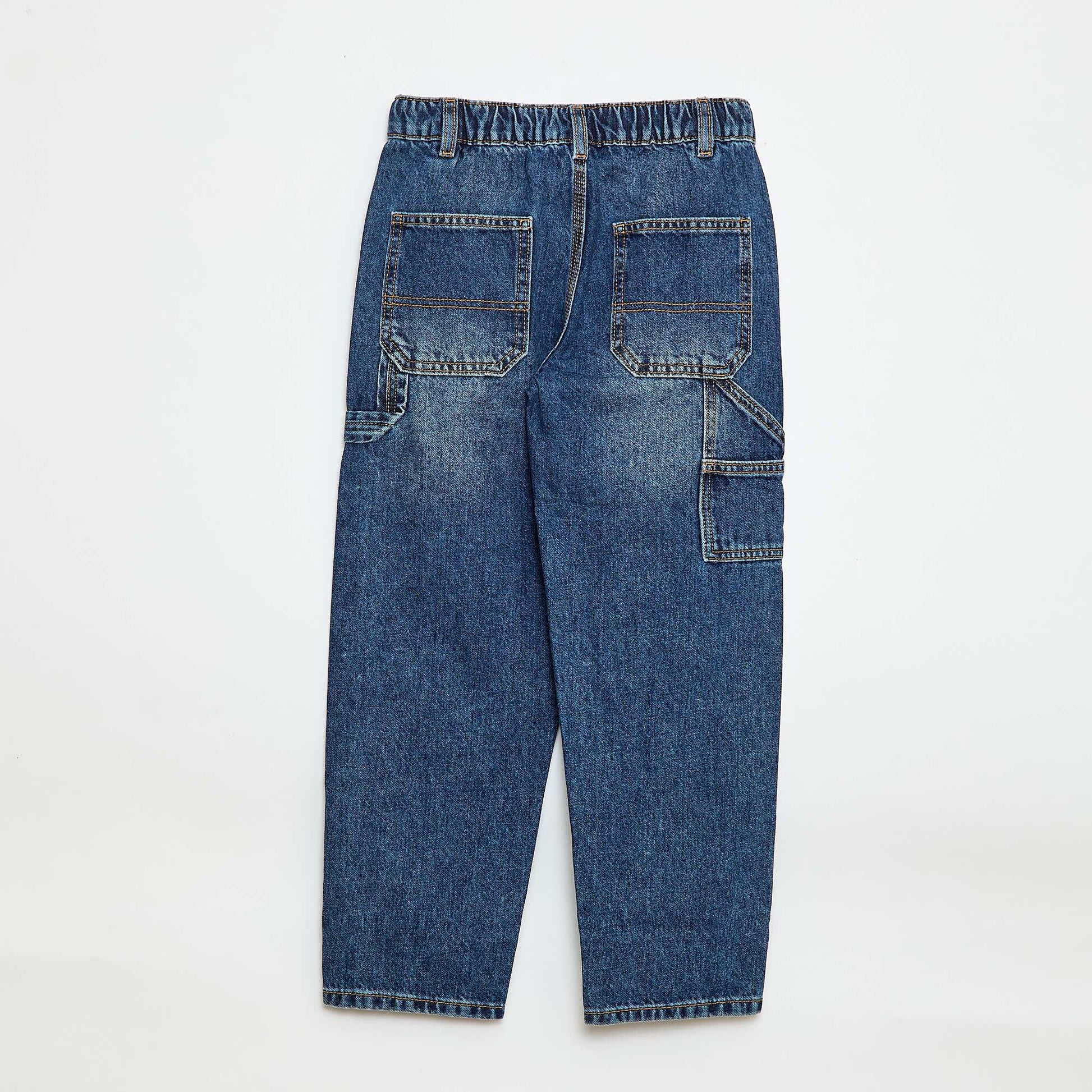 Jean loose à grandes poches BLEU