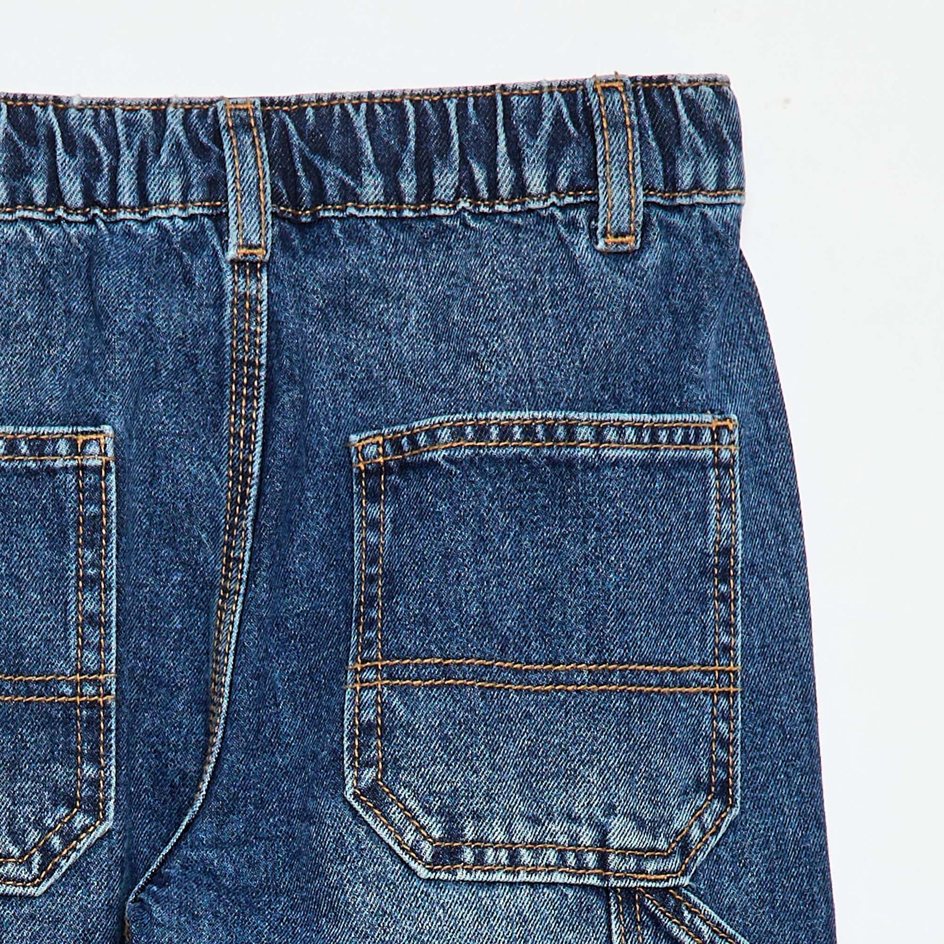 Jean loose à grandes poches BLEU