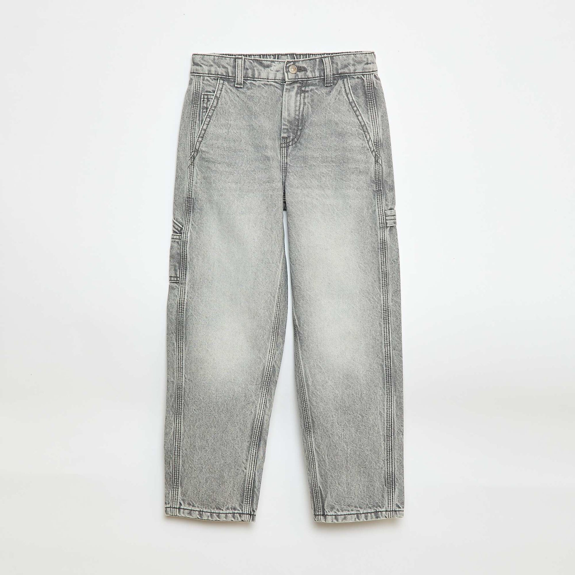 Jean loose à grandes poches GRIS