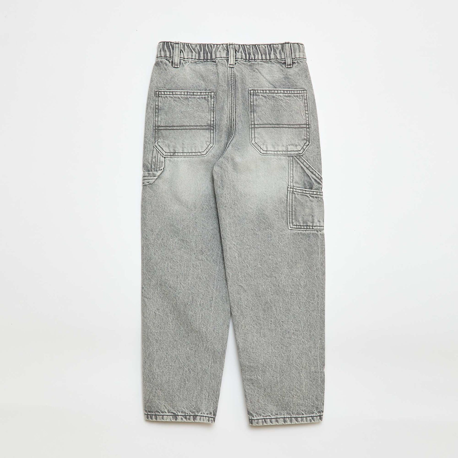 Jean loose à grandes poches GRIS