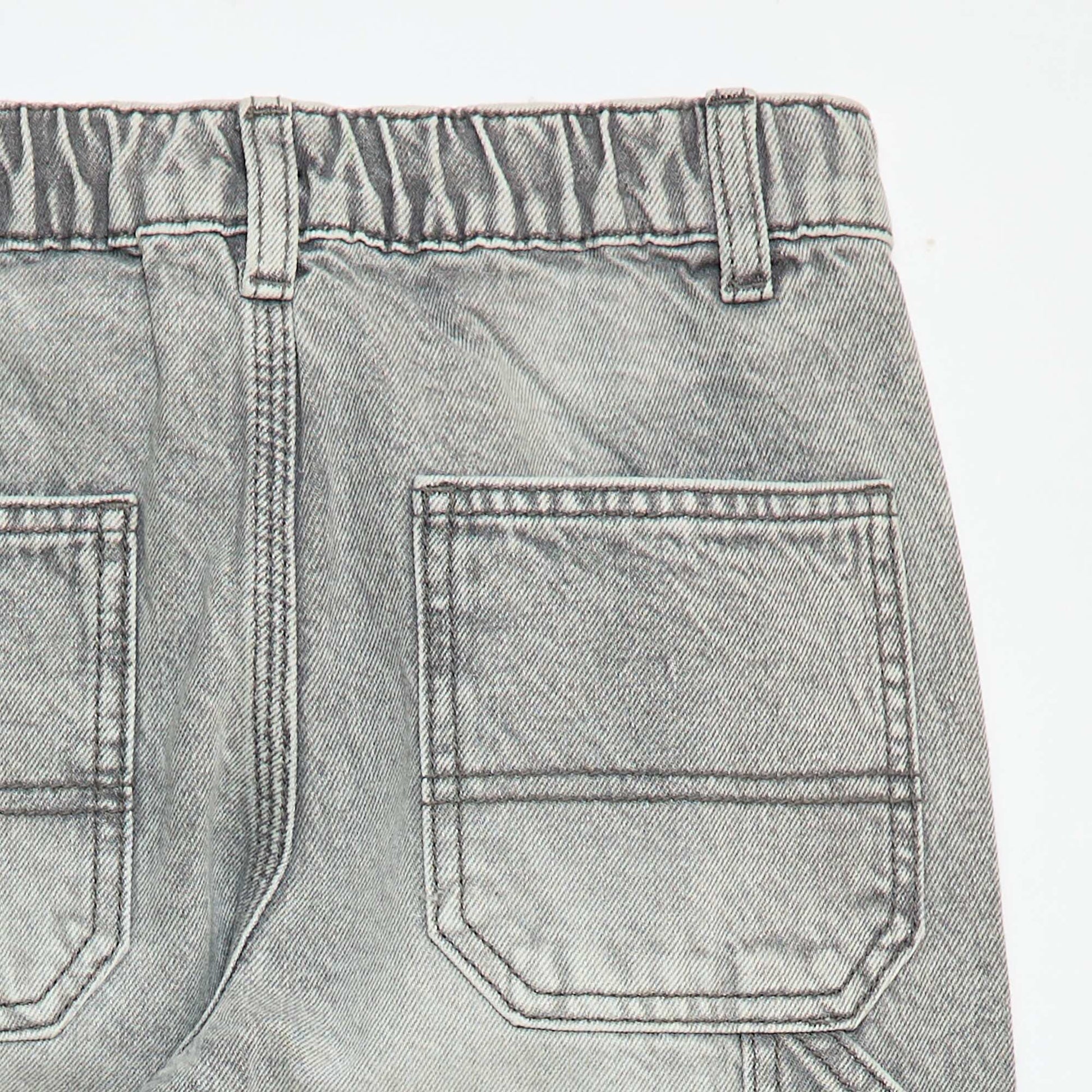 Jean loose à grandes poches GRIS