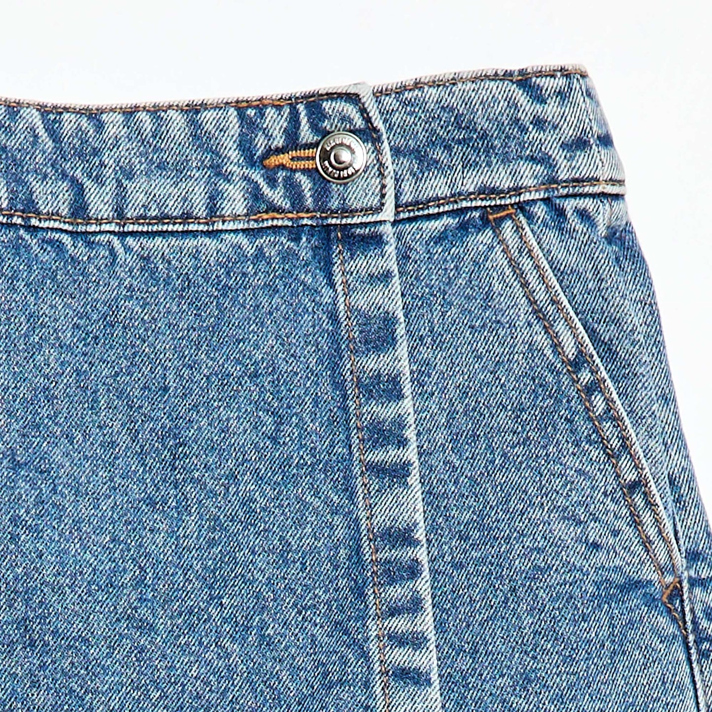 Jupe short en jean BLEU