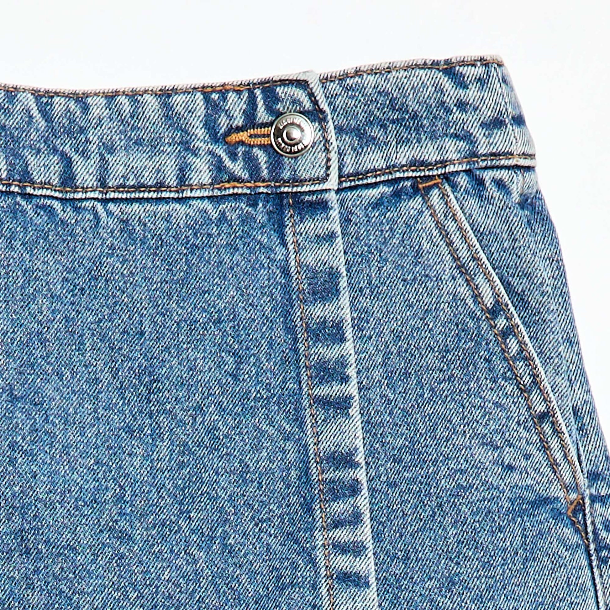 Jupe short en jean BLEU