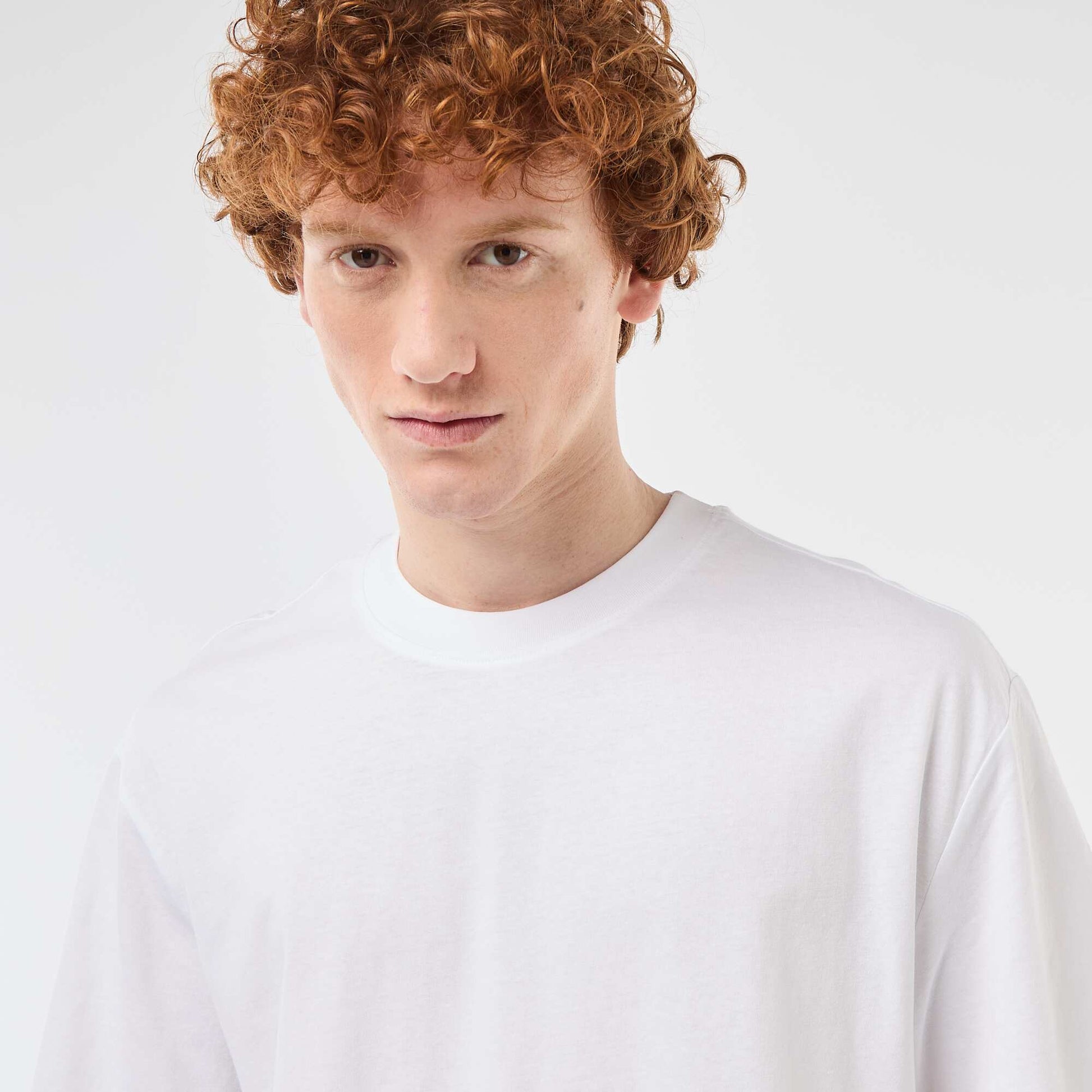 Short uni en french terry coton avec poches zippées BEIGE