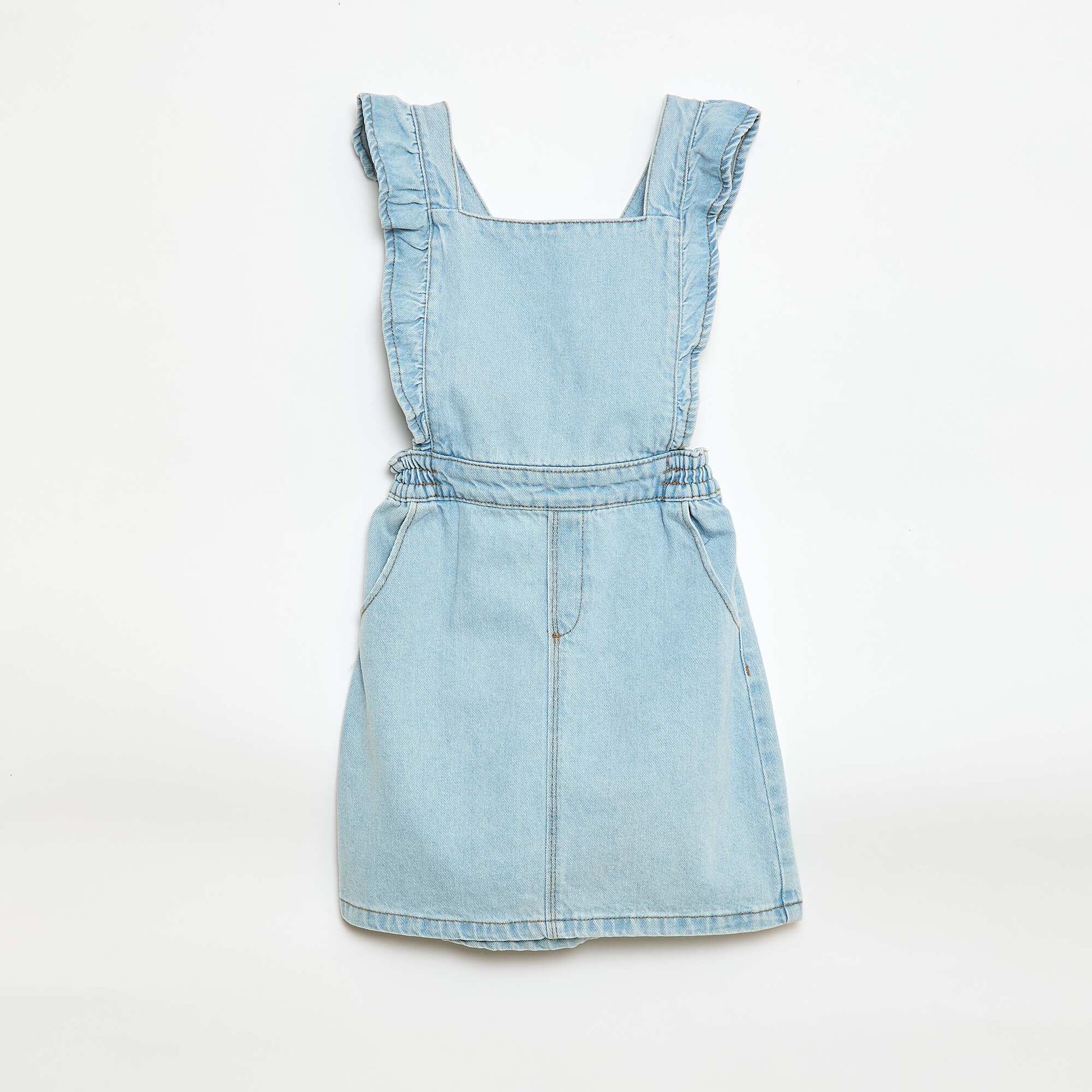 Salopette en jean avec volants BLEU