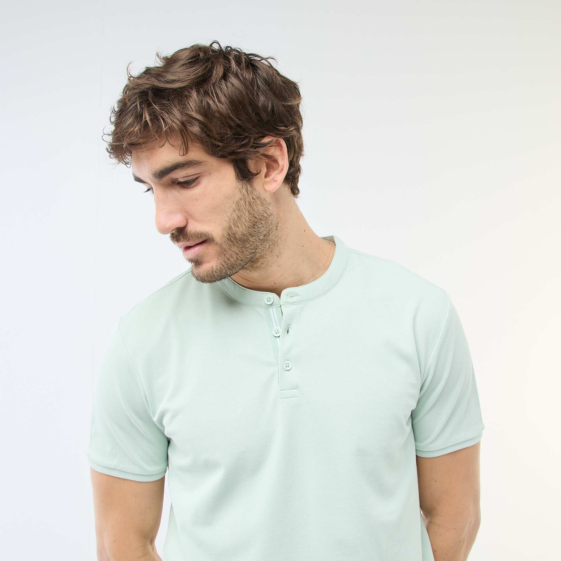 Polo col mao BLEU