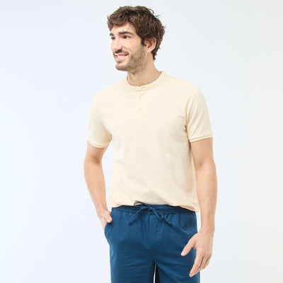 Polo col mao JAUNE