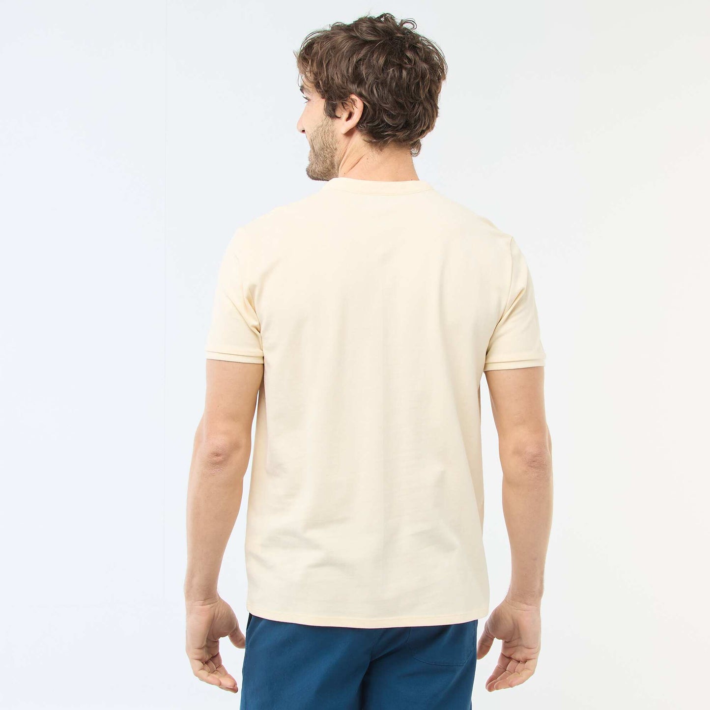 Polo col mao JAUNE