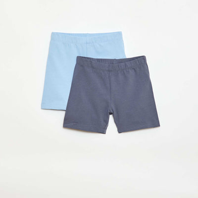Lot de 2 shorts cyclistes BLEU