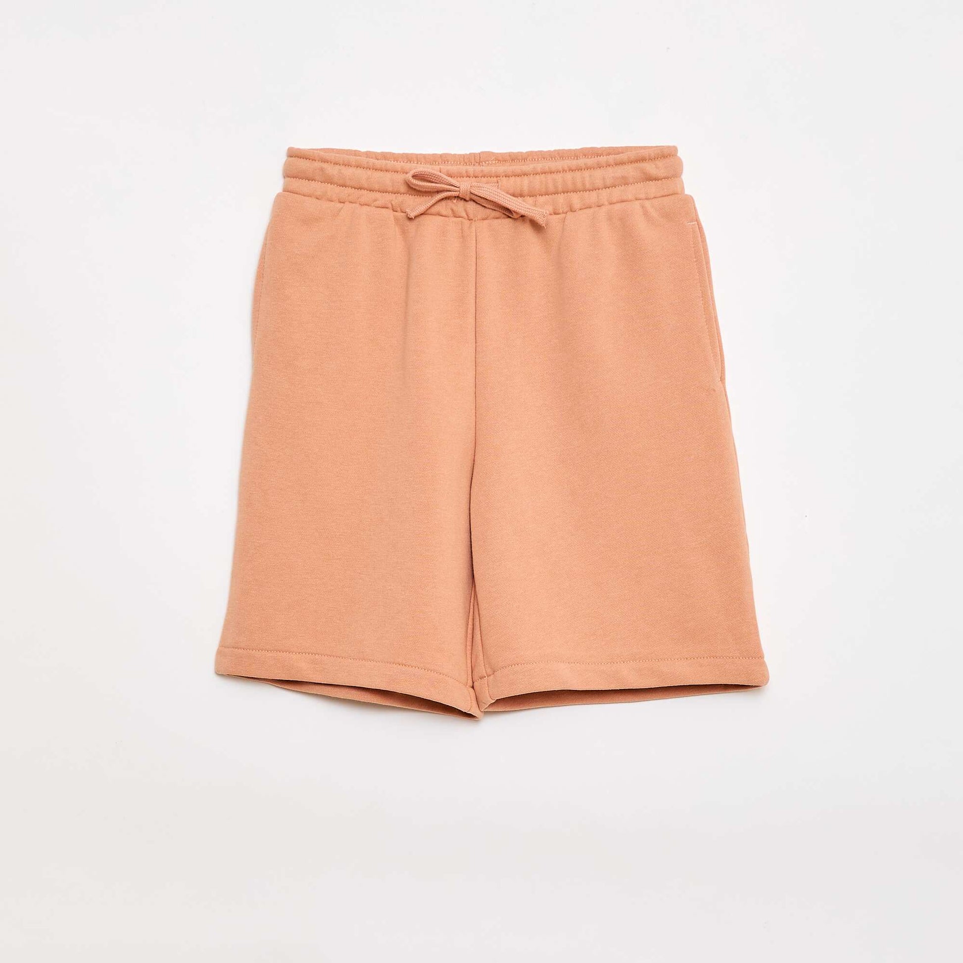 Lot de 2 shorts en coton uni ORANGE