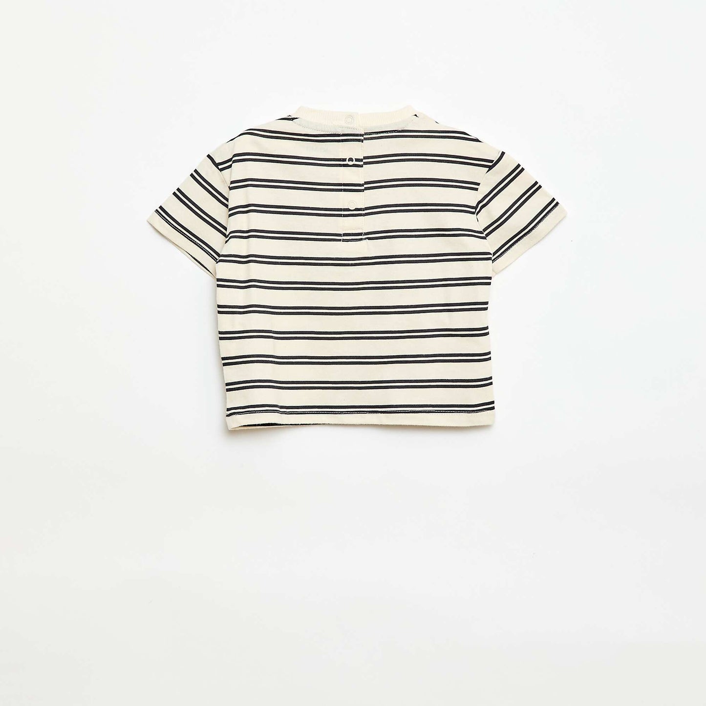 T-shirt en jersey manches courtes avec poche poitrine imprimé JAUNE