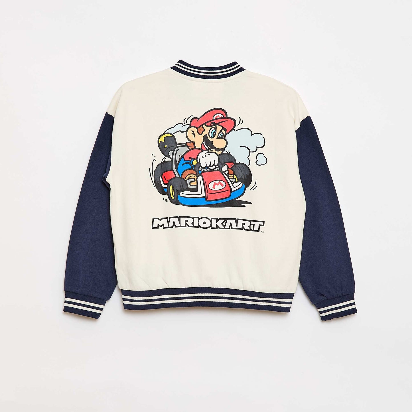 Veste style américain 'Mario' 'Nintendo' BLANC