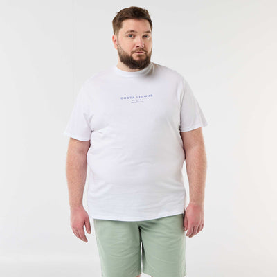 Tee-shirt manches courtes imprimé BLANC