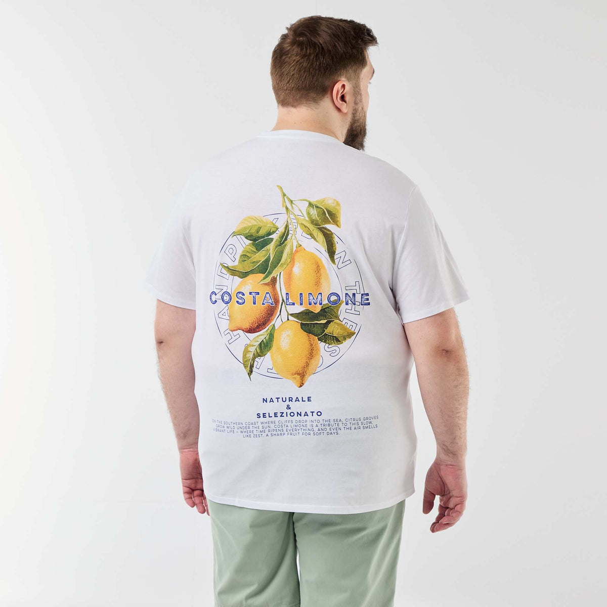Tee-shirt manches courtes imprimé BLANC