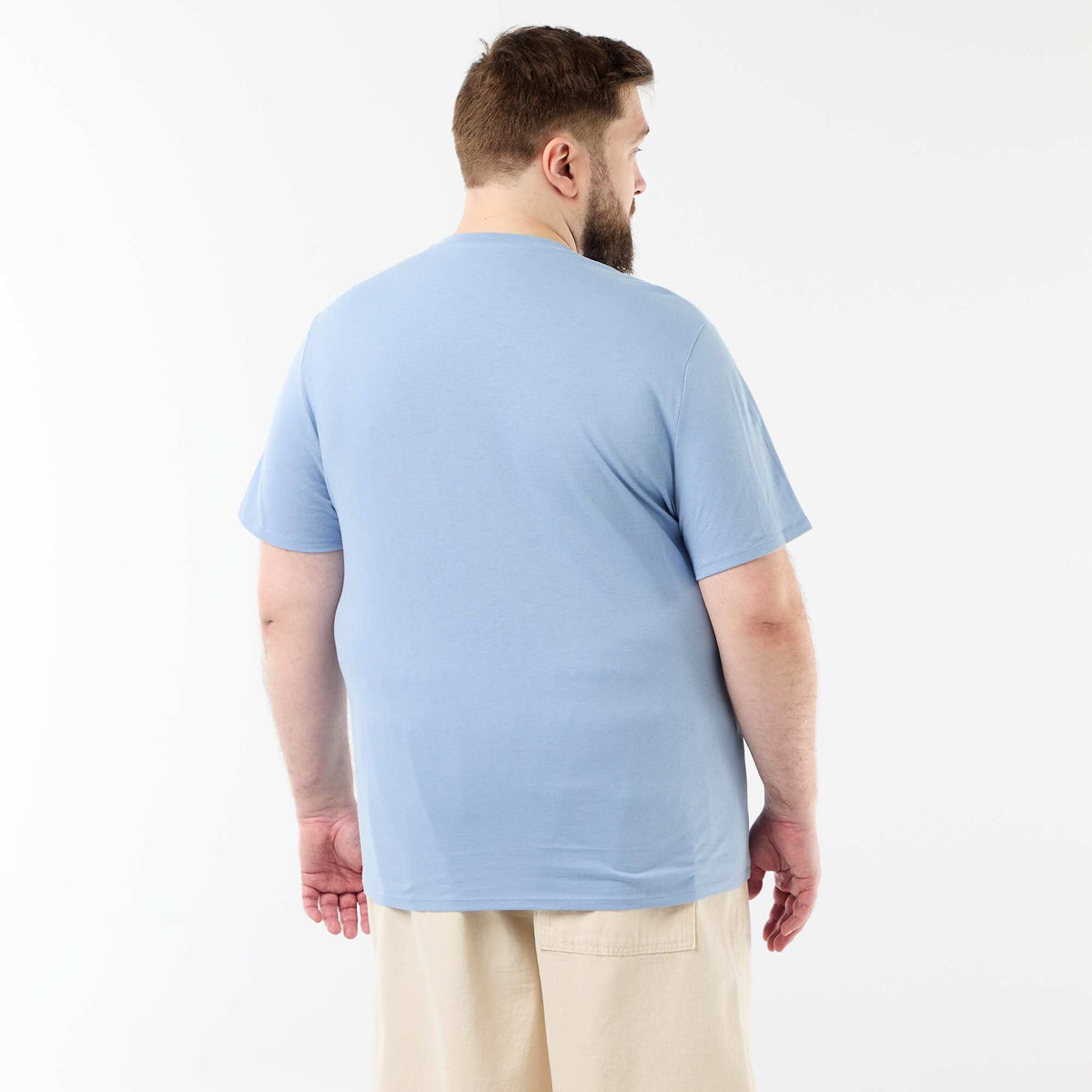 Tee-shirt manches courtes imprimé BLEU