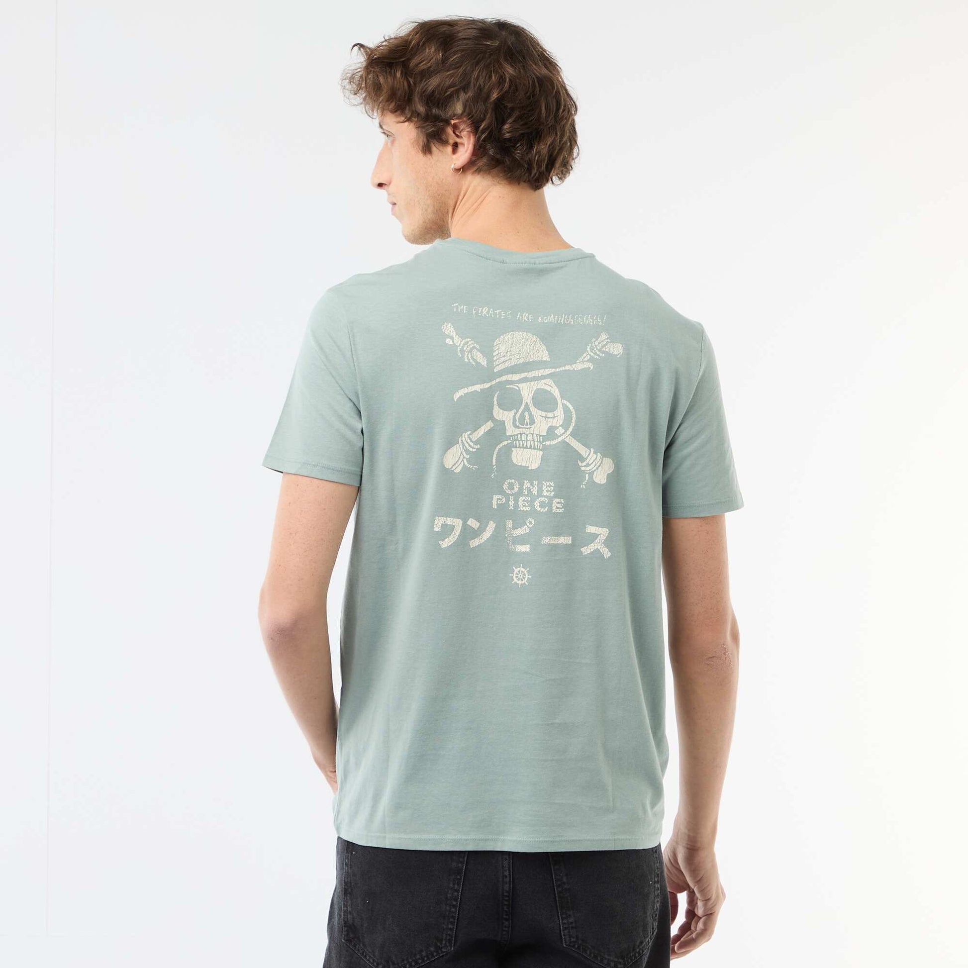 T-shirt imprimé 'One piece' VERT